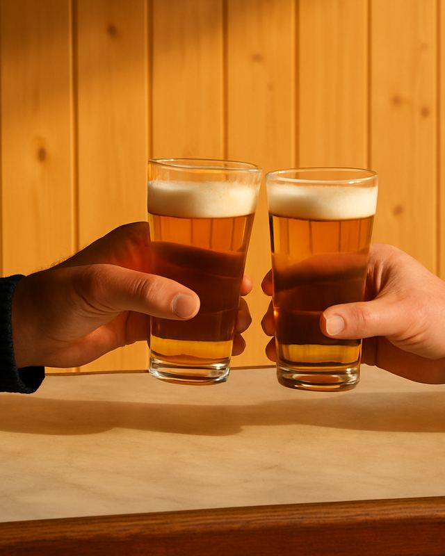 18 h, deux verres qui trinquent